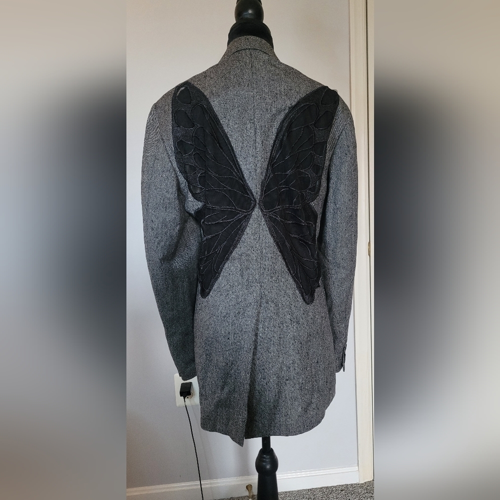 TRICIA FIX Vintage Blazer With Butterfly Sheer‎ Cutout. NWOT Sz M